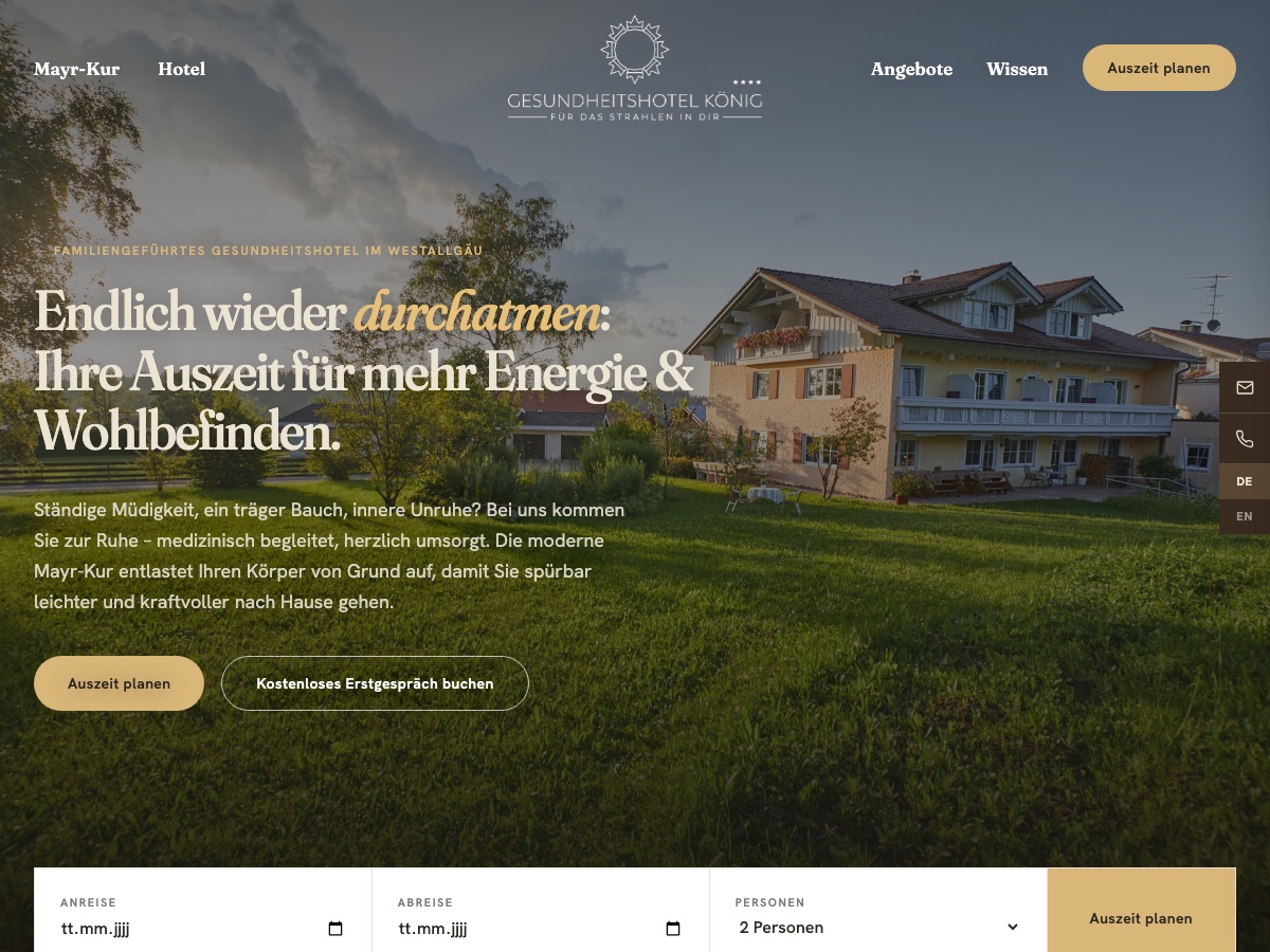 Das Portal des WDS Website-Systems mit der Seitenübersicht